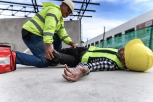 A person witnesses an accident at work